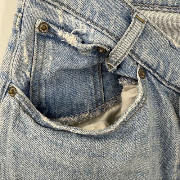 Abercrombie & Fitch The Dad High Rise curve love criss-cross waist jeans 8/29 - Picture 9 of 16